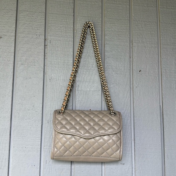 Rebecca Minkoff Quilted Look Gray Bag - Picture 1 of 8